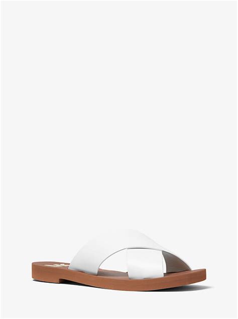 Glenda Leather Slide Sandal 